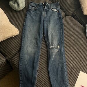 Old Navy Women's Straight Leg Jeans - Blue